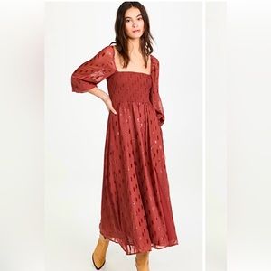 O.P.T Smocked Maxi Dress